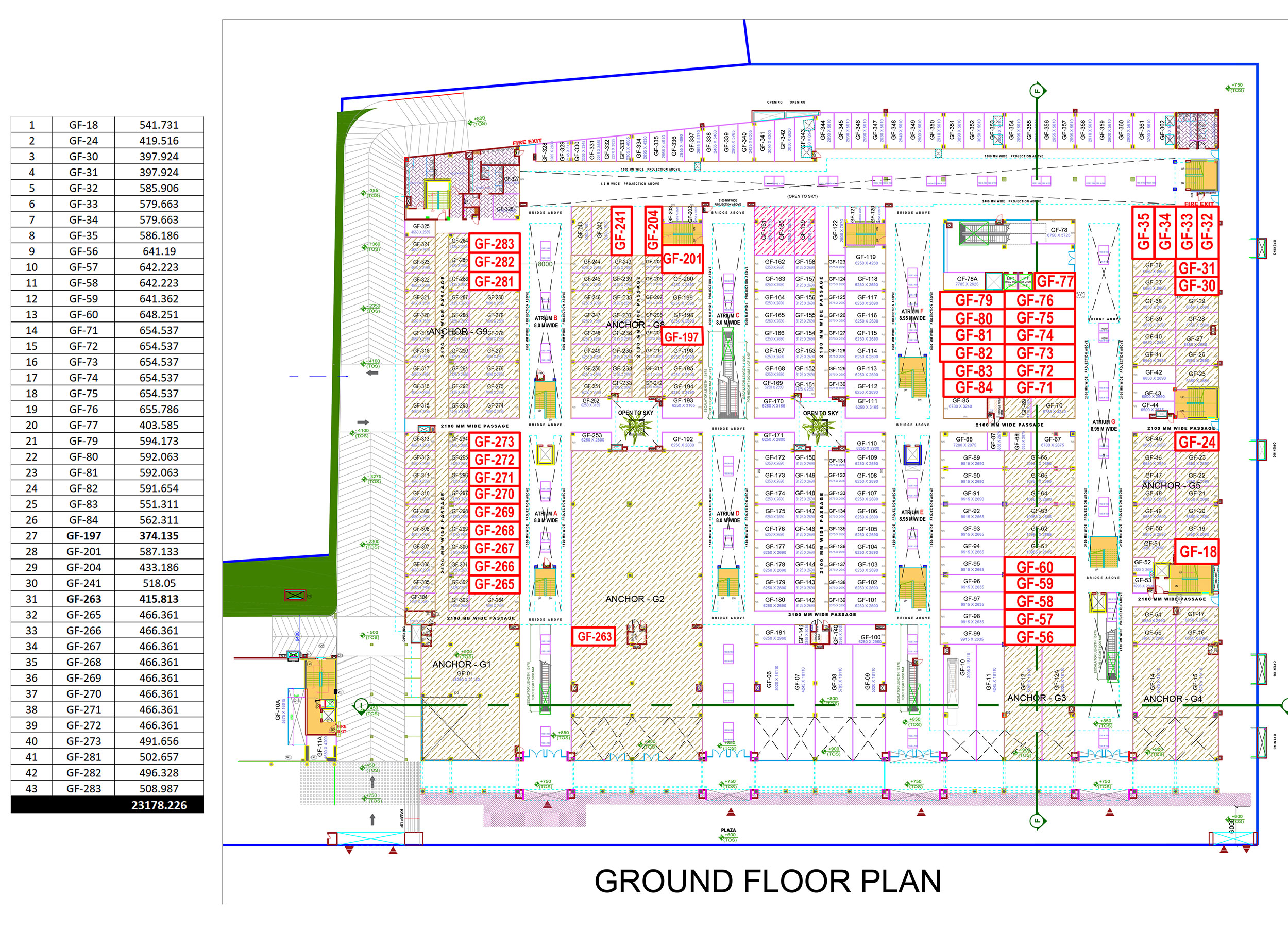 Ground Floor Gaur Aero Mall